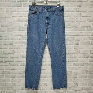 Vintage 90s Levis 505 Mens 36x33 Orange Tab 2/1996 Stonewashed Straight Jeans